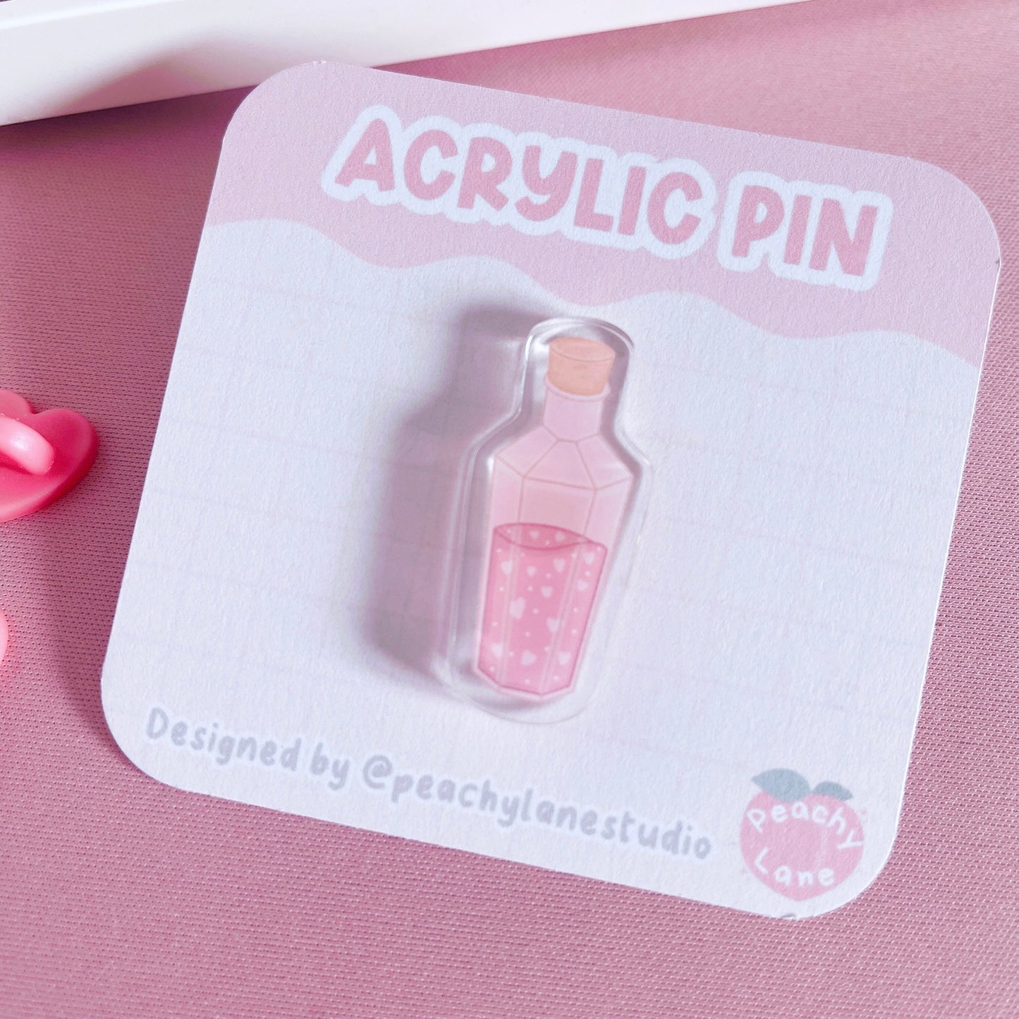 Love Potion Acrylic Pin