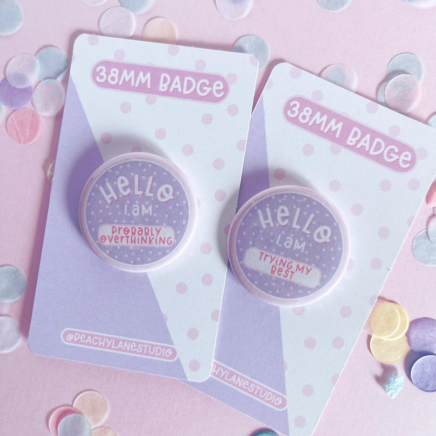 Probably Overthinking Pin Badge