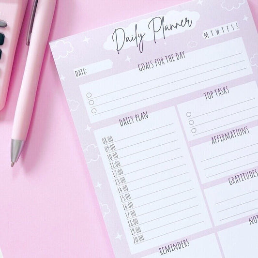 A5 Daily Planner Notepad
