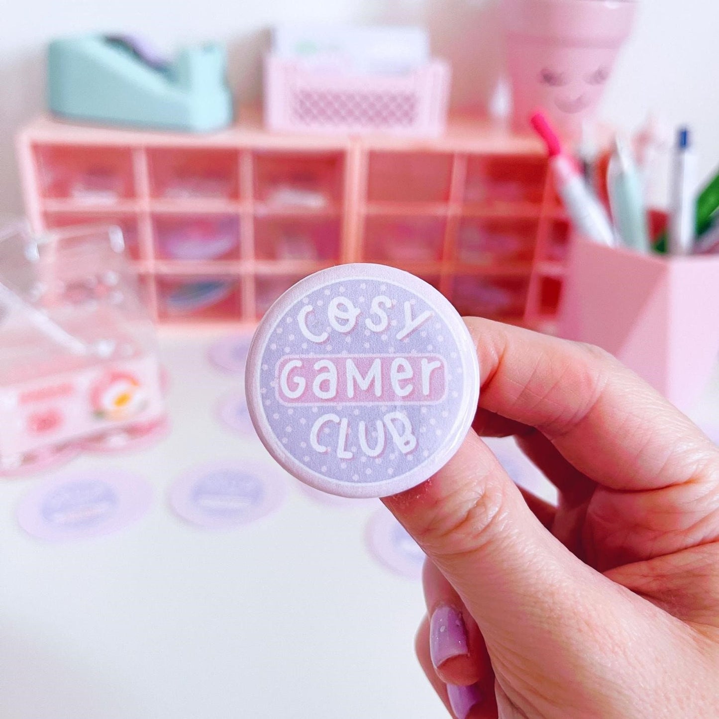 Cosy Gamer Club Pin Badge