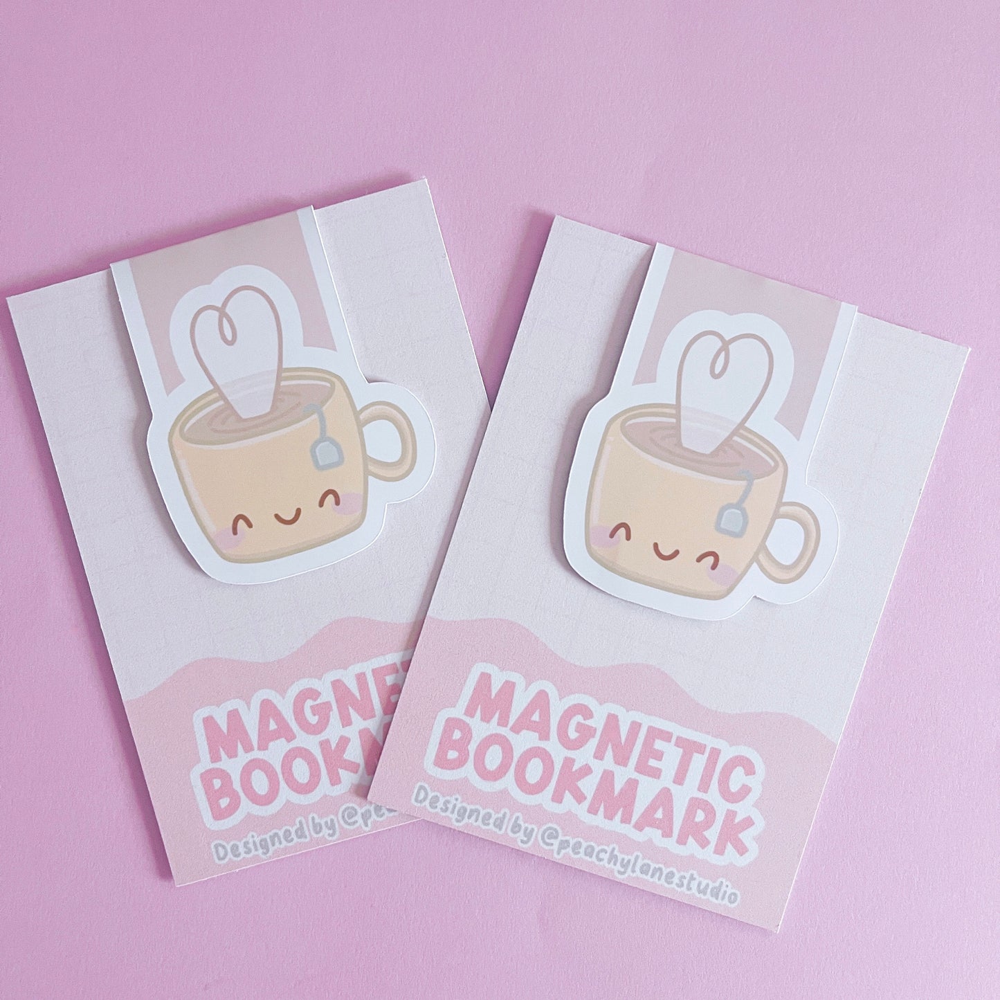 Tea Cup Magnetic Bookmark