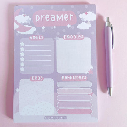 Dreamer A5 Goals and Doodles Notepad