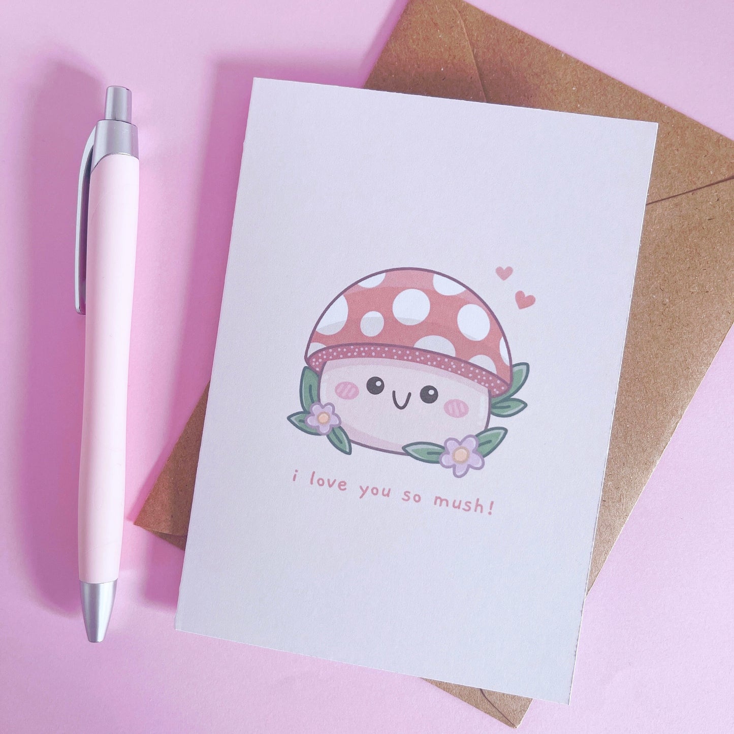 I Love You So Mush Card With Envelope