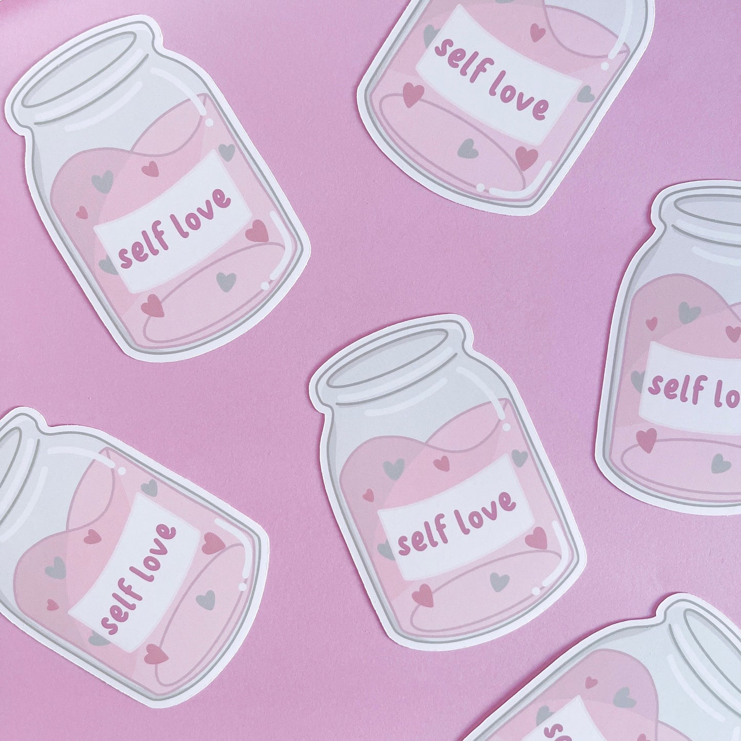 Self Love Jar Vinyl Sticker