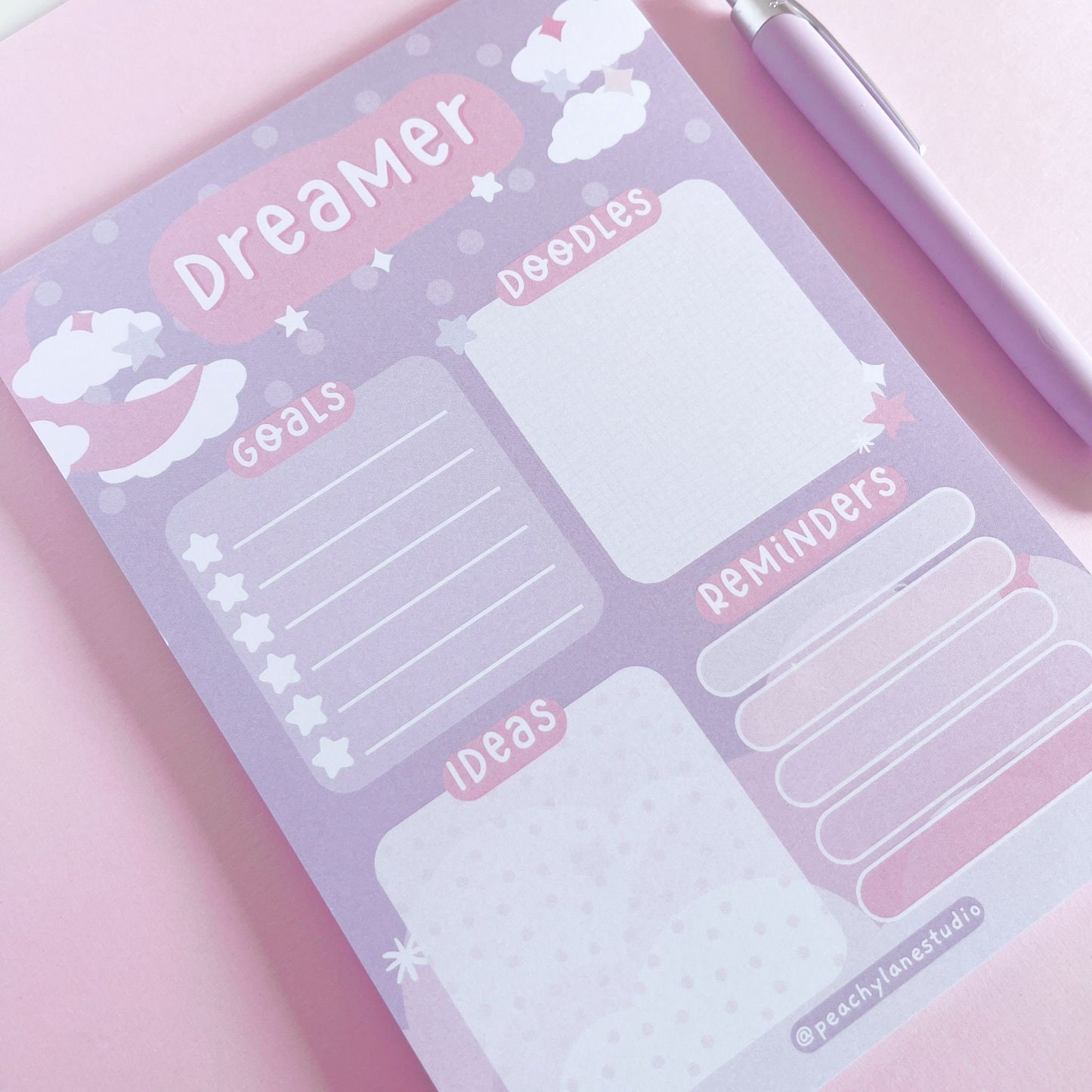 Dreamer A5 Goals and Doodles Notepad