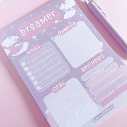Dreamer A5 Goals and Doodles Notepad