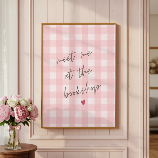 Meet Me At The Bookshop Print