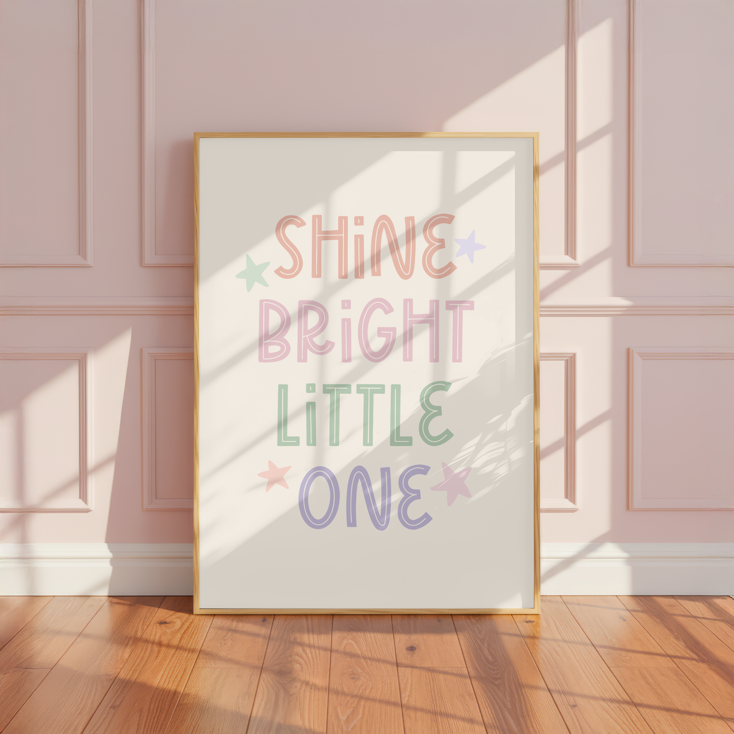 Shine Bright Little One Nursery Print