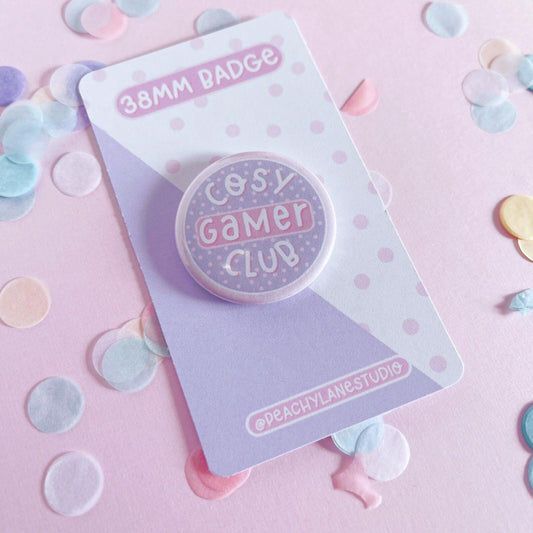 Cosy Gamer Club Pin Badge