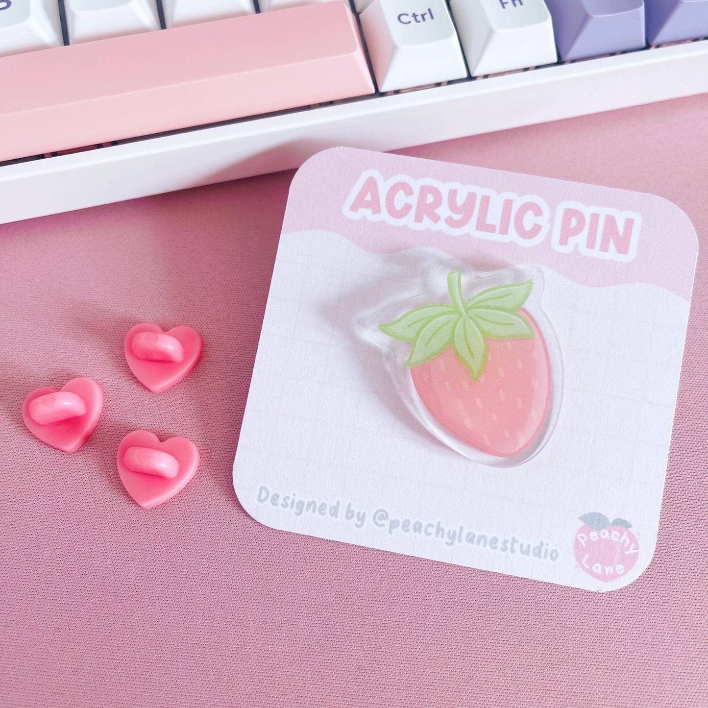 Strawberry Acrylic Pin
