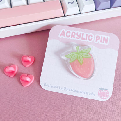 Strawberry Acrylic Pin