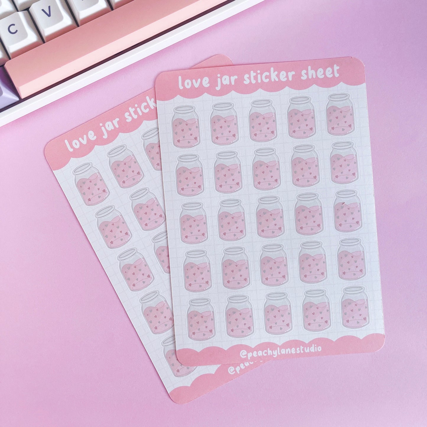 Love Jar Sticker Sheet