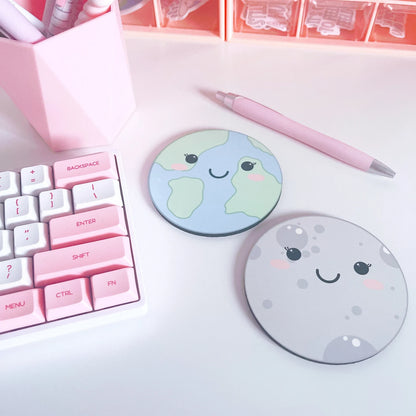 Kawaii Earth Coaster