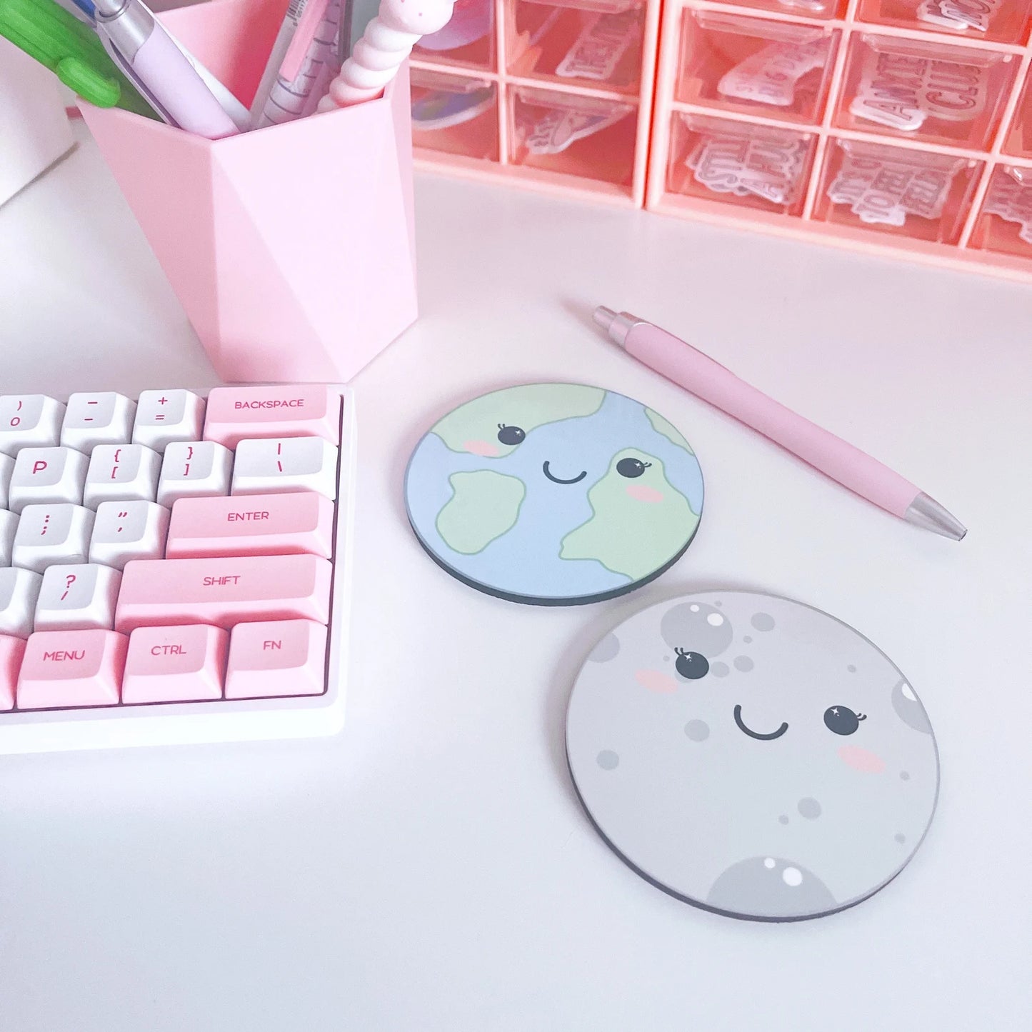 Kawaii Earth Coaster