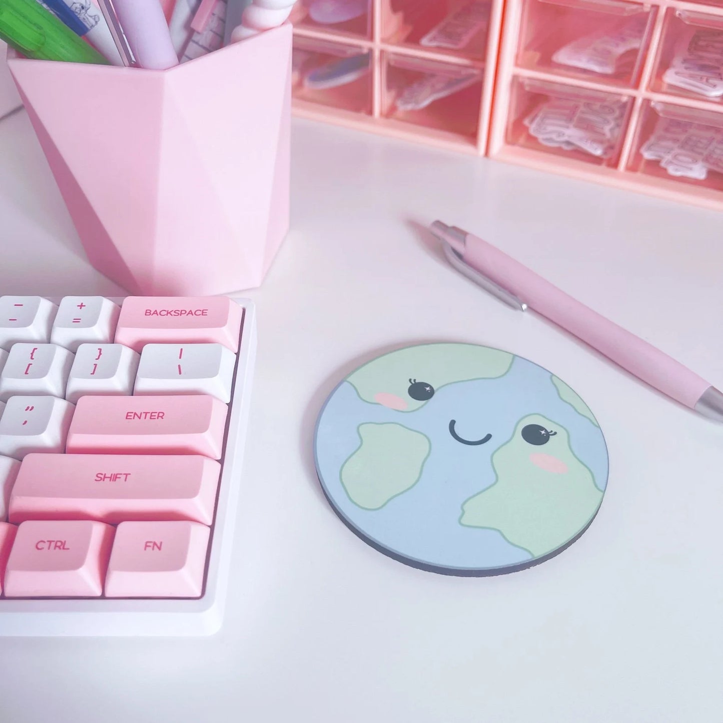 Kawaii Earth Coaster