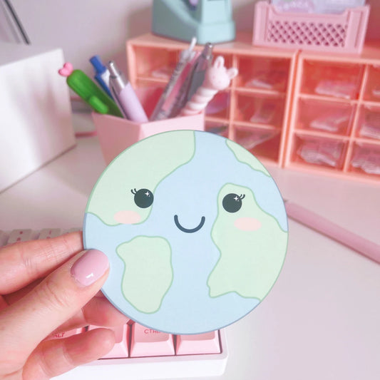 Kawaii Earth Coaster