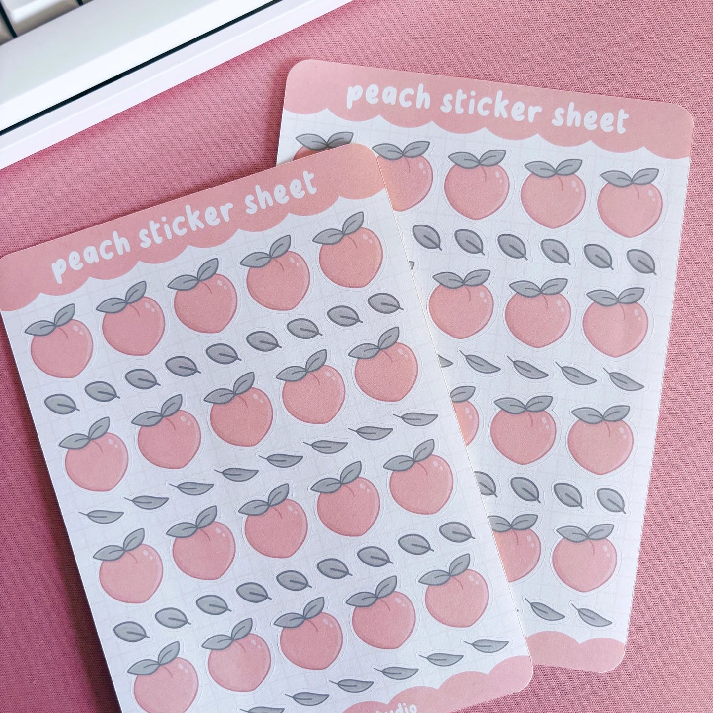 Peach Sticker Sheet