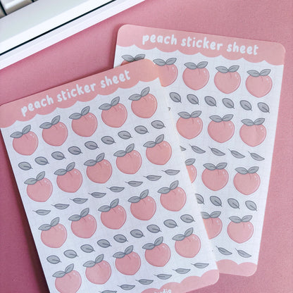 Peach Sticker Sheet