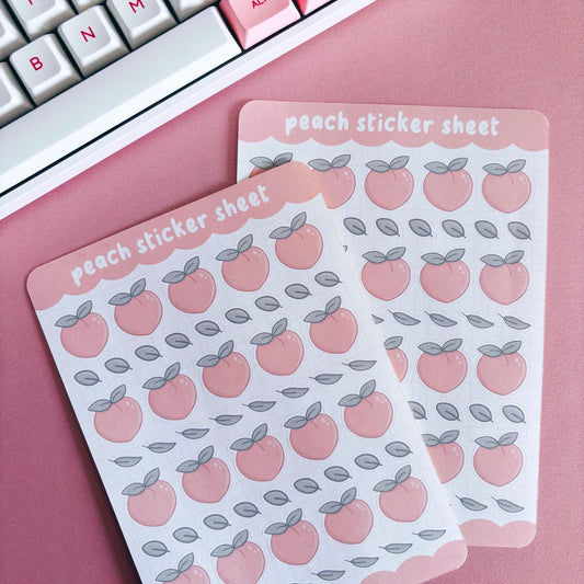 Peach Sticker Sheet