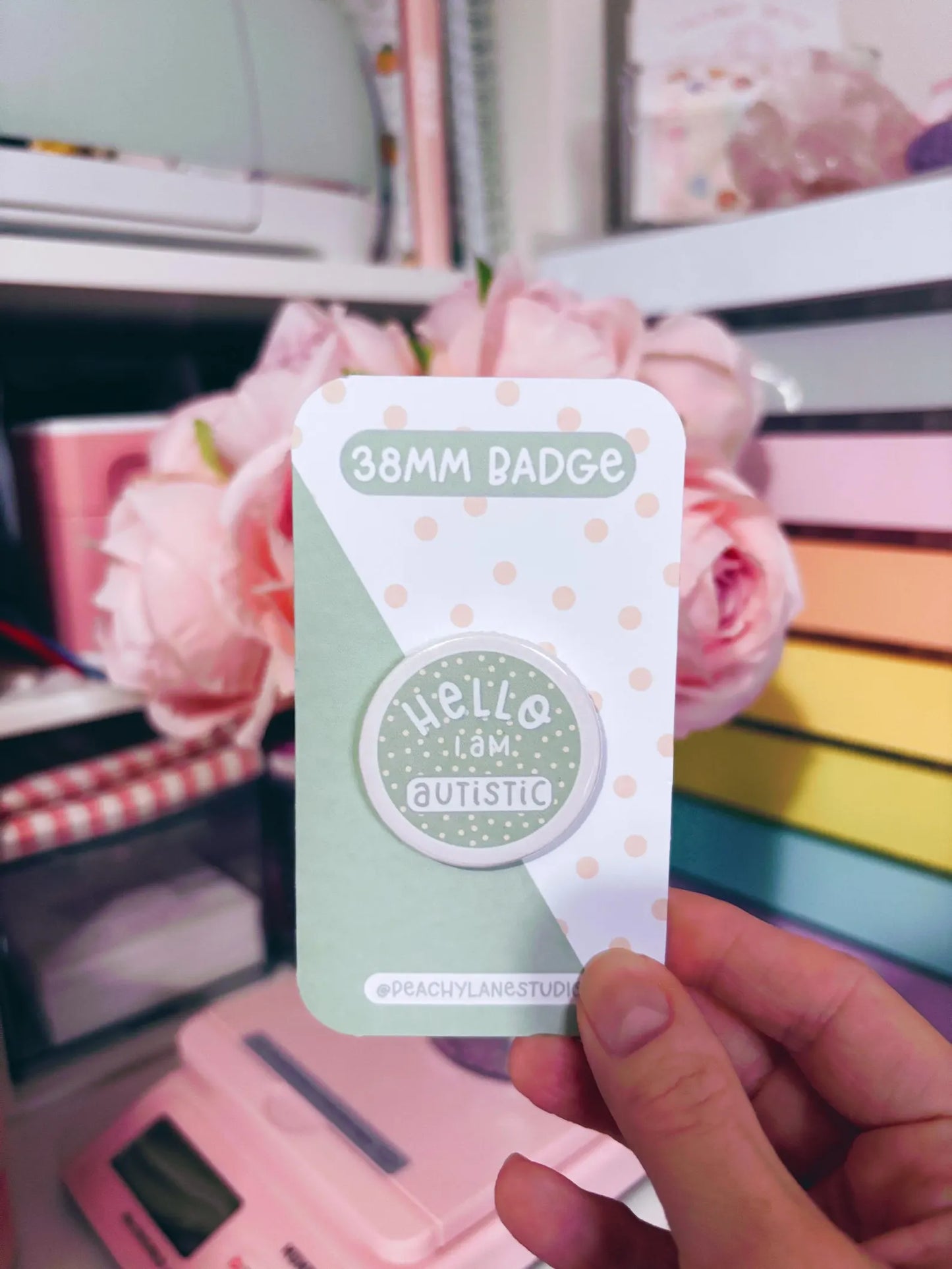 Green Autistic Pin Badge