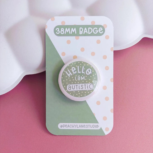 Green Autistic Pin Badge