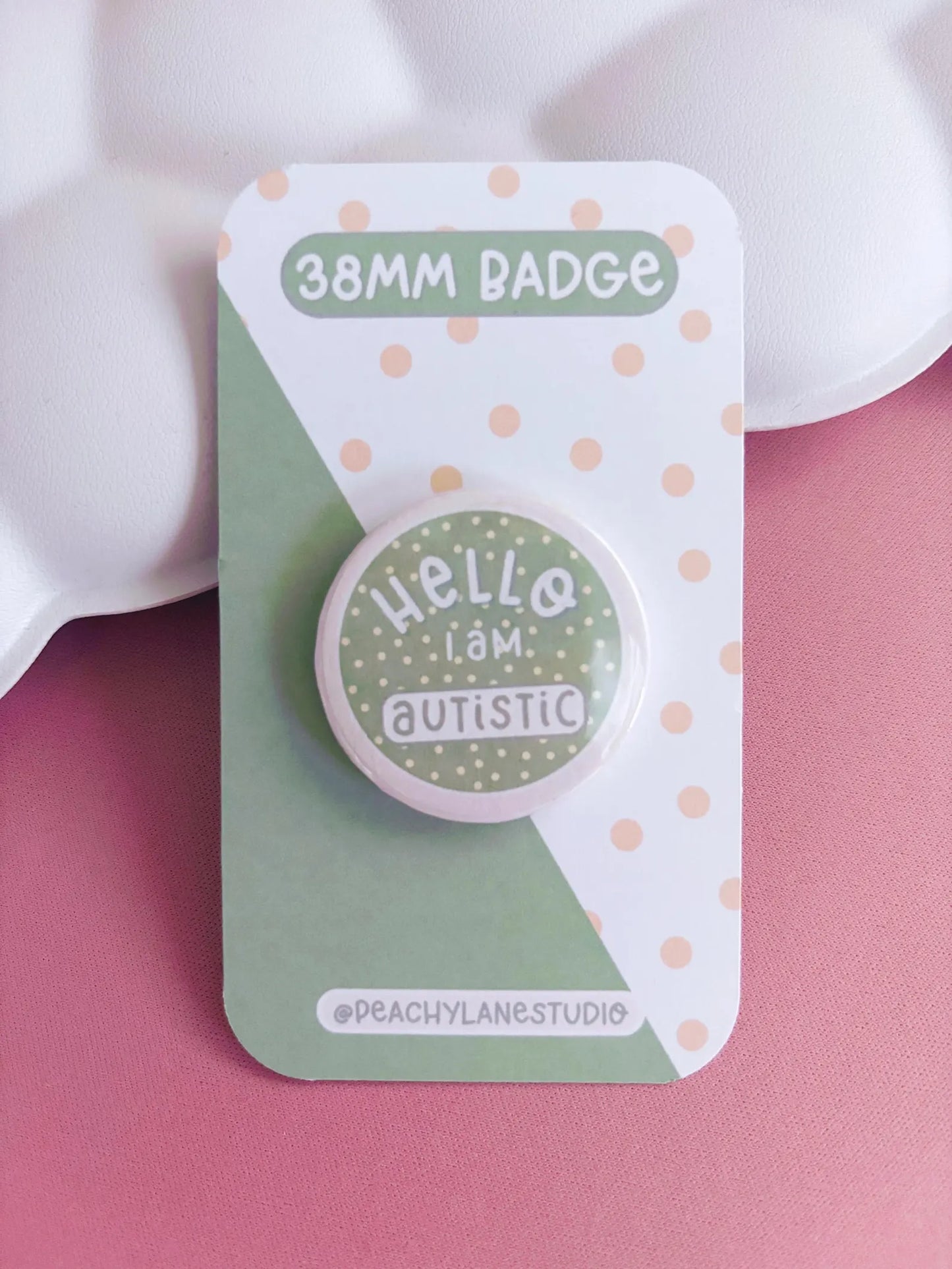 Green Autistic Pin Badge