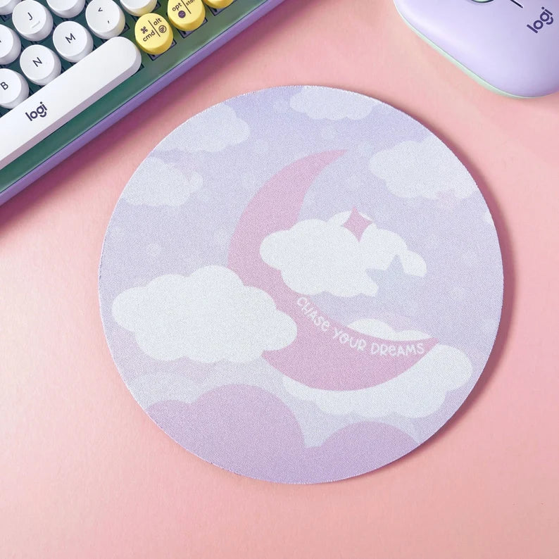 Chase Your Dreams Moon Mouse Mat