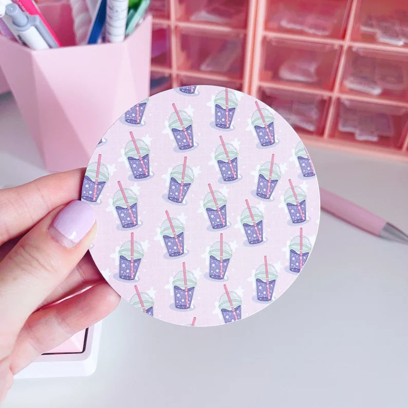 Dreamy Drink Patterned Coaster