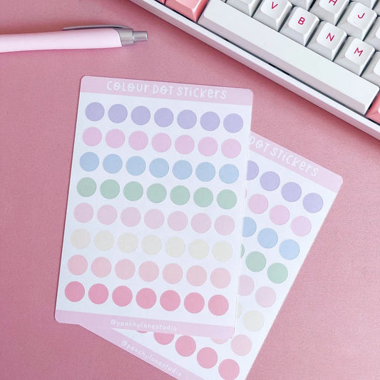 Colour Dot Sticker Sheet