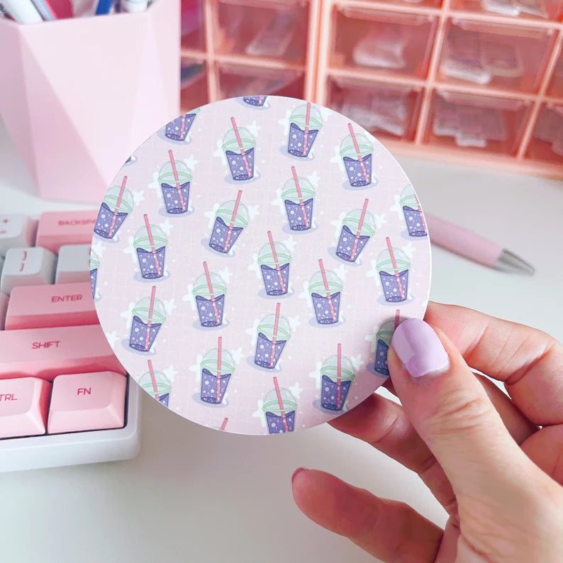 Dreamy Drink Patterned Coaster