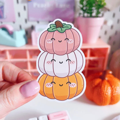 Pumpkin Stack Vinyl Sticker