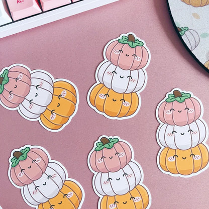 Pumpkin Stack Vinyl Sticker