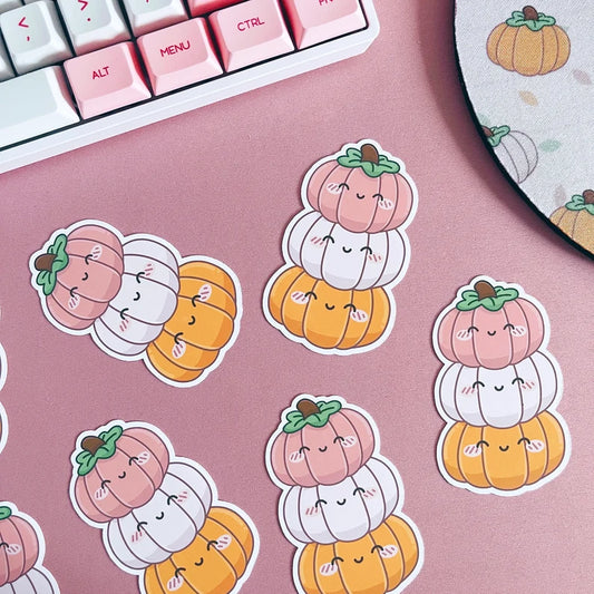 Pumpkin Stack Vinyl Sticker