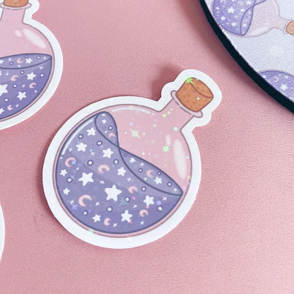 Dreamy Potion  Holographic Stars Vinyl Sticker