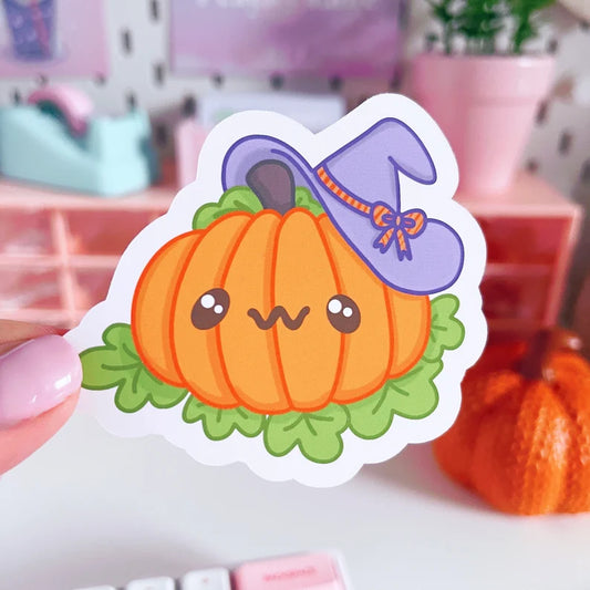 Spooky Pumpkin Vinyl Sticker