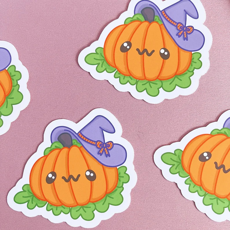 Spooky Pumpkin Vinyl Sticker