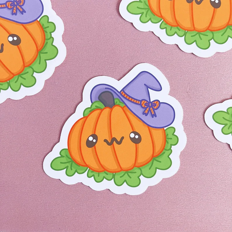 Spooky Pumpkin Vinyl Sticker