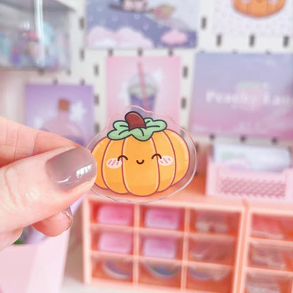 Orange Pumpkin Acrylic Pin