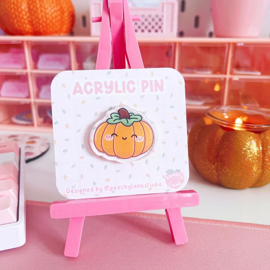 Orange Pumpkin Acrylic Pin