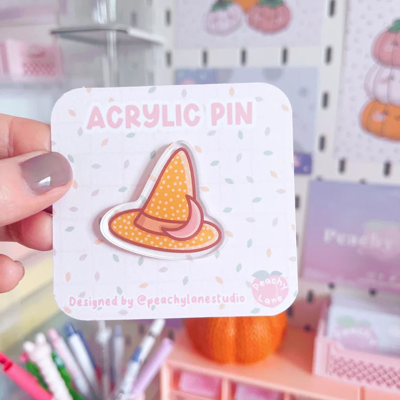 Witch Hat Acrylic Pin