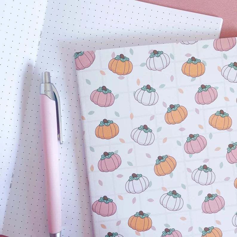Pumpkin A5 Dotted Notebook