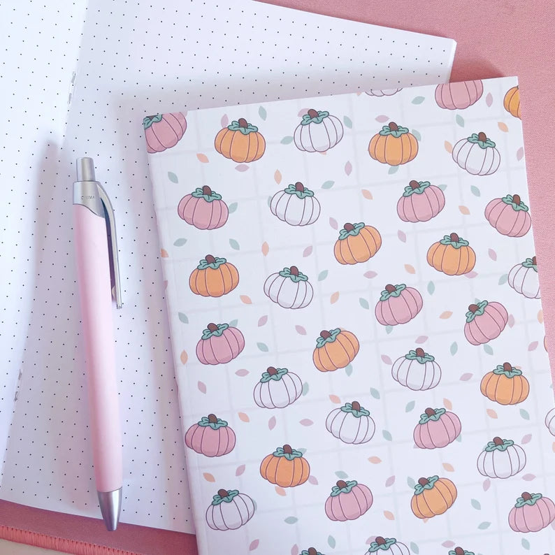 Pumpkin A5 Dotted Notebook