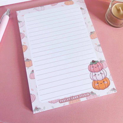 Pumpkin Lined A5 Notepad