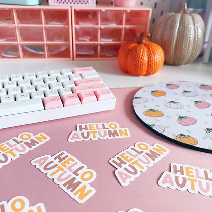 Hello Autumn Vinyl Sticker