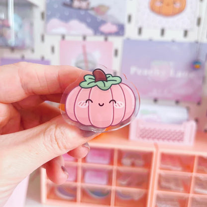 Pink Pumpkin Acrylic Pin