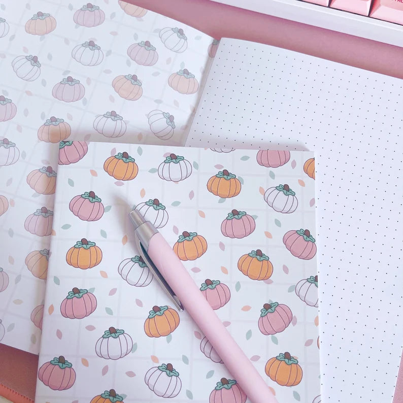 Pumpkin A5 Dotted Notebook