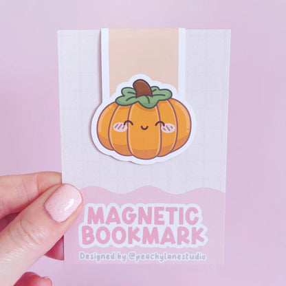 Orange Pumpkin Magnetic Bookmark