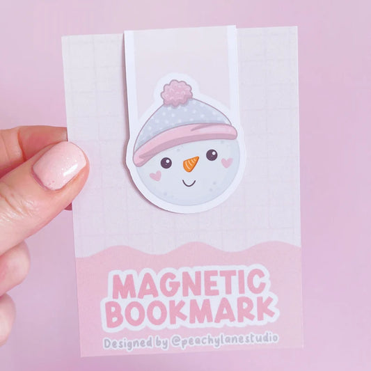 Snowman Magnetic Bookmark