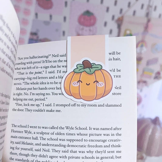 Orange Pumpkin Magnetic Bookmark