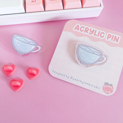 Winter Cup Acrylic Pin